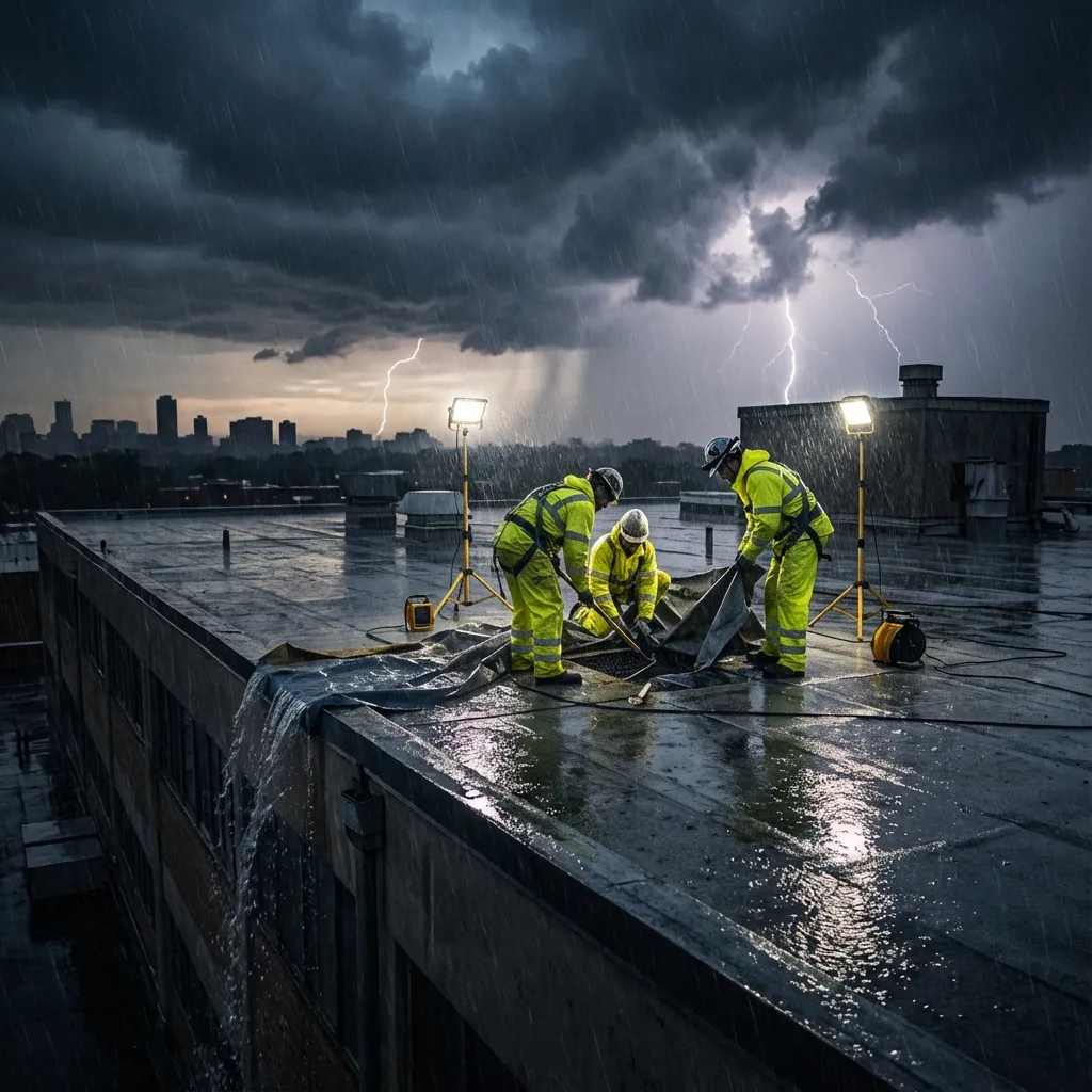 Emergency Roof Repair: What to Do When Your Commercial Roof Leaks - Genc Construction roofing blog article