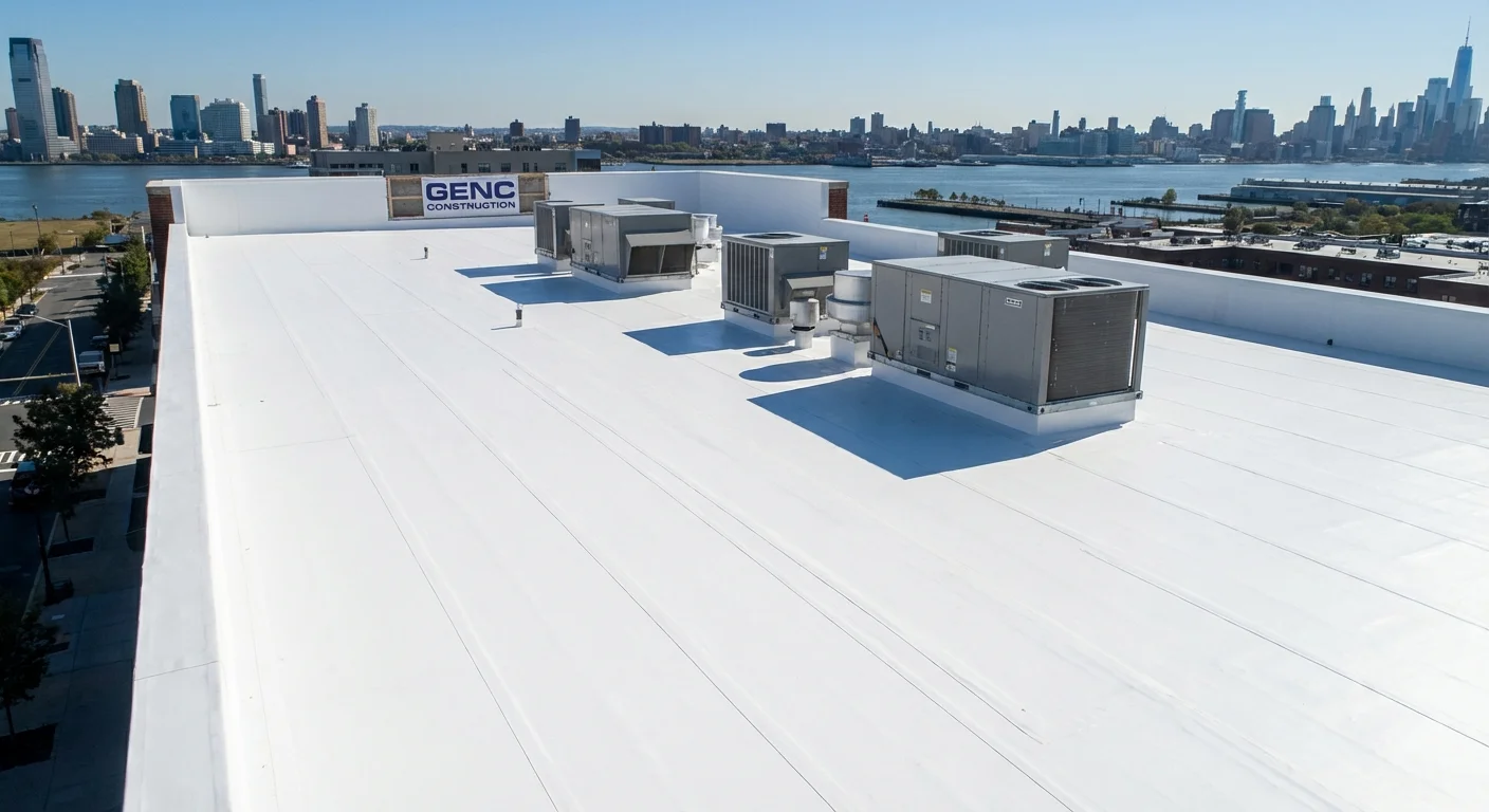 PVC restaurant roofing in Paulus Hook Jersey City by Genc Construction