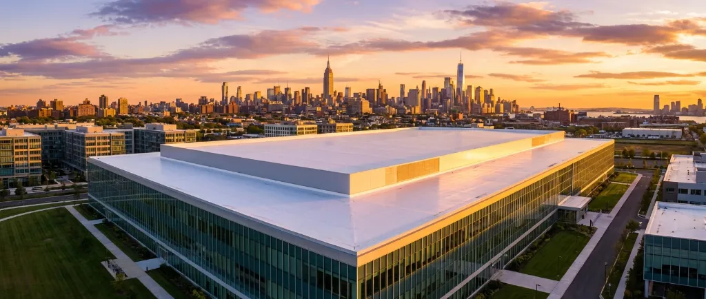 Commercial flat roof installation by Genc Construction - expert TPO, EPDM, PVC and metal roofing contractors serving New Jersey and New York since 1993